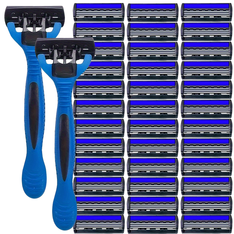 Safety Razor Handle - Men's Manual Safety Razor Set, Featuring