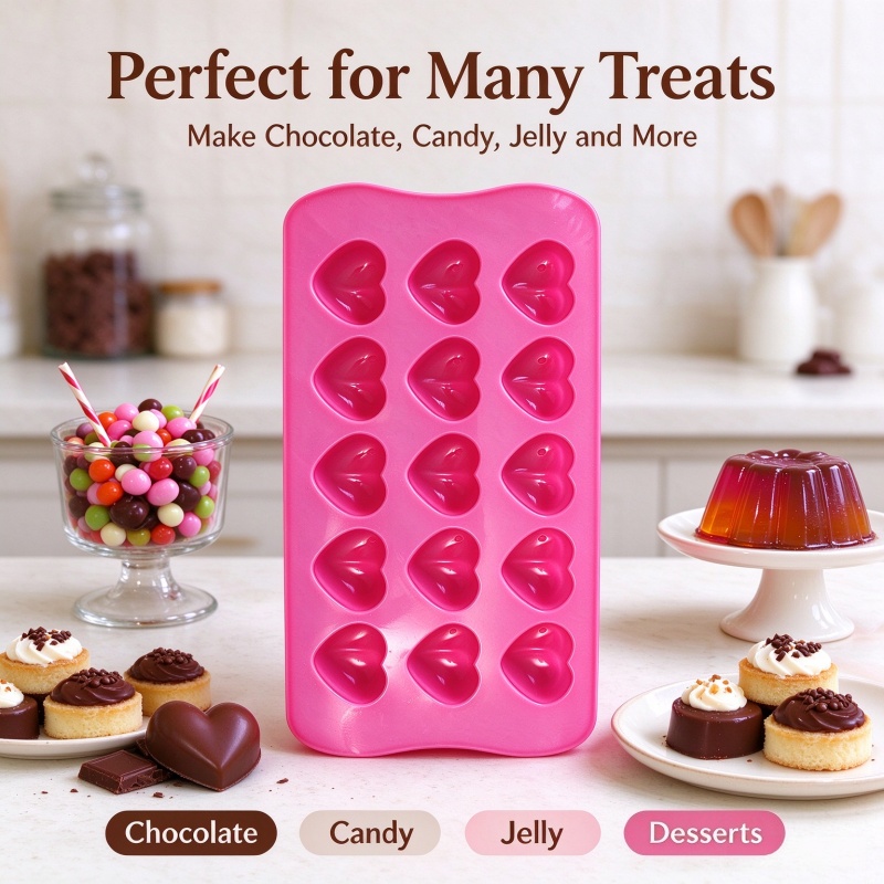 Eco Soap - 3D Love Heart Silicone Mold Food