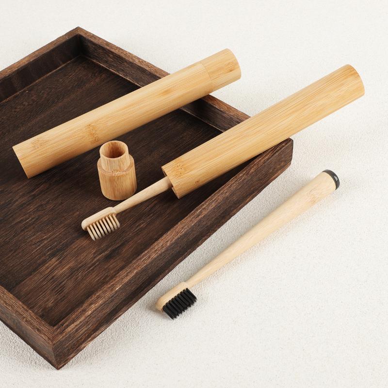 1Pc/4Pcs Horse Bristle Bamboo  - đánh giá và giá Bamboo Toothbrush