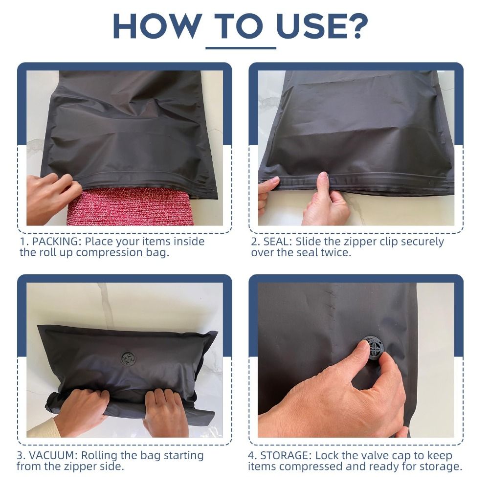 New Reusable Hand Roll Vacuum  - đánh giá và giá Reusable Bag