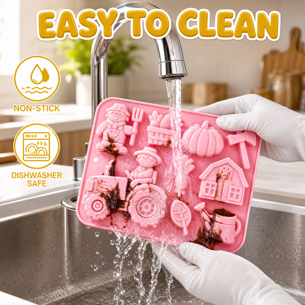 Cute Farm Theme Silicone Cake  - đánh giá và giá Eco Soap