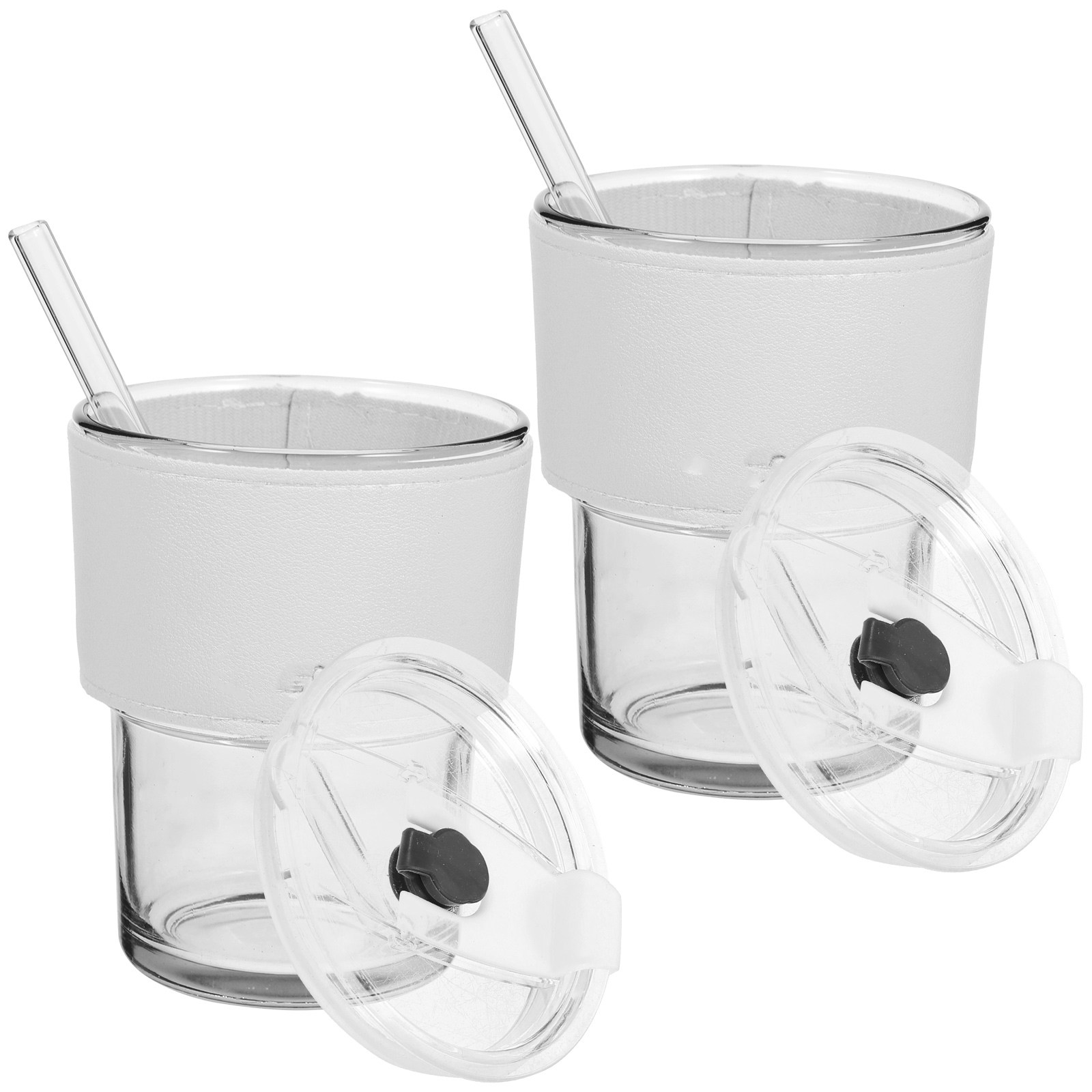 2Pcs Glass Juice Bottle Set St - đánh giá và giá Reusable Straw