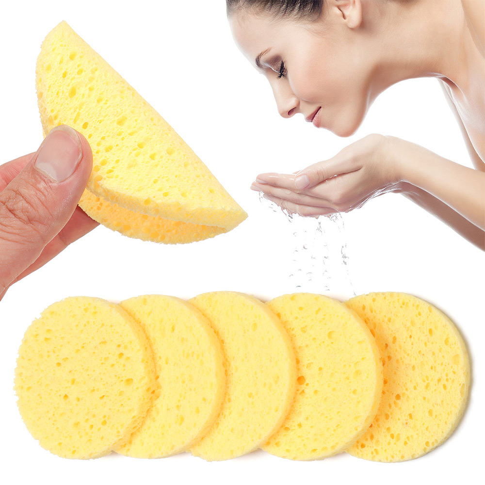 10pcs 6-9cm Yellow Face Round  - đánh giá và giá Eco Sponge